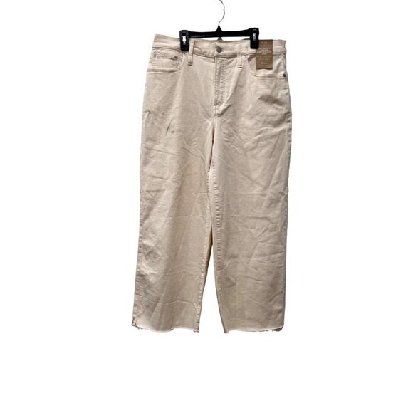 New Madewell Women's Size 31 The Perfect Vintage Wide-Leg Crop Jean *Stains* - Picture 1 of 16